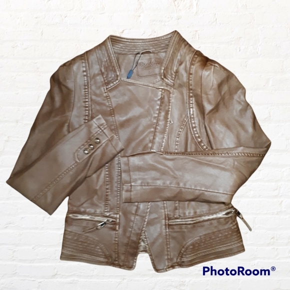 Bubblee Fashion Faux Leather Jacket Medium - Picture 1 of 7